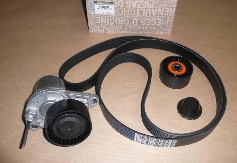 Ensemble de courroie d'alternateur Renault Megane IV 1.6DCI, 117201627R, 