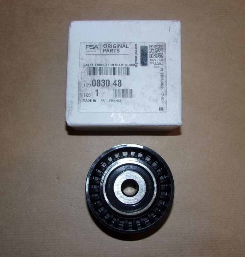 Galet tendeur de distribution Citroën Berlingo 1.6 HDI, 0830.48, 083048