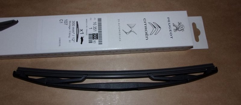Essuie-glace arrière Citroën C1, Peugeot 107 arrière  ,  1635156680