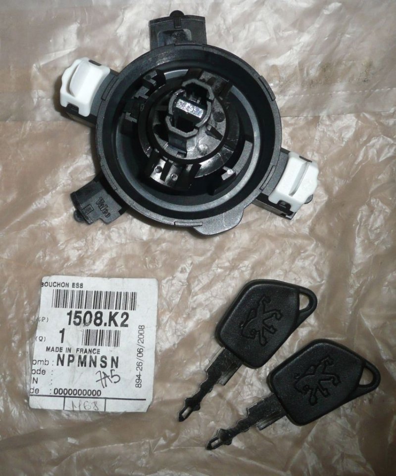 Bouchon de réservoir de carburant Peugeot 206, 206+, 1508.K2, 1508K2