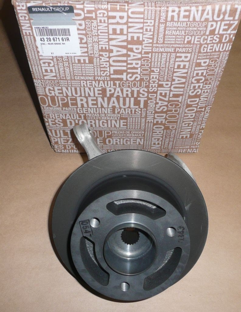 ORIGINAL Bremsscheibe hinten rechts mit Achsschenkel RENAULT Twizy , 432067161R