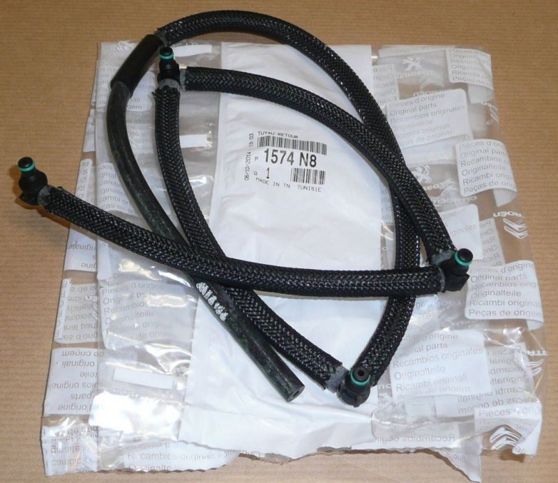 Conduite de retour d'injection Citroën C2 Peugeot 206 1.4 HDI, 1574.N8, 1574N8