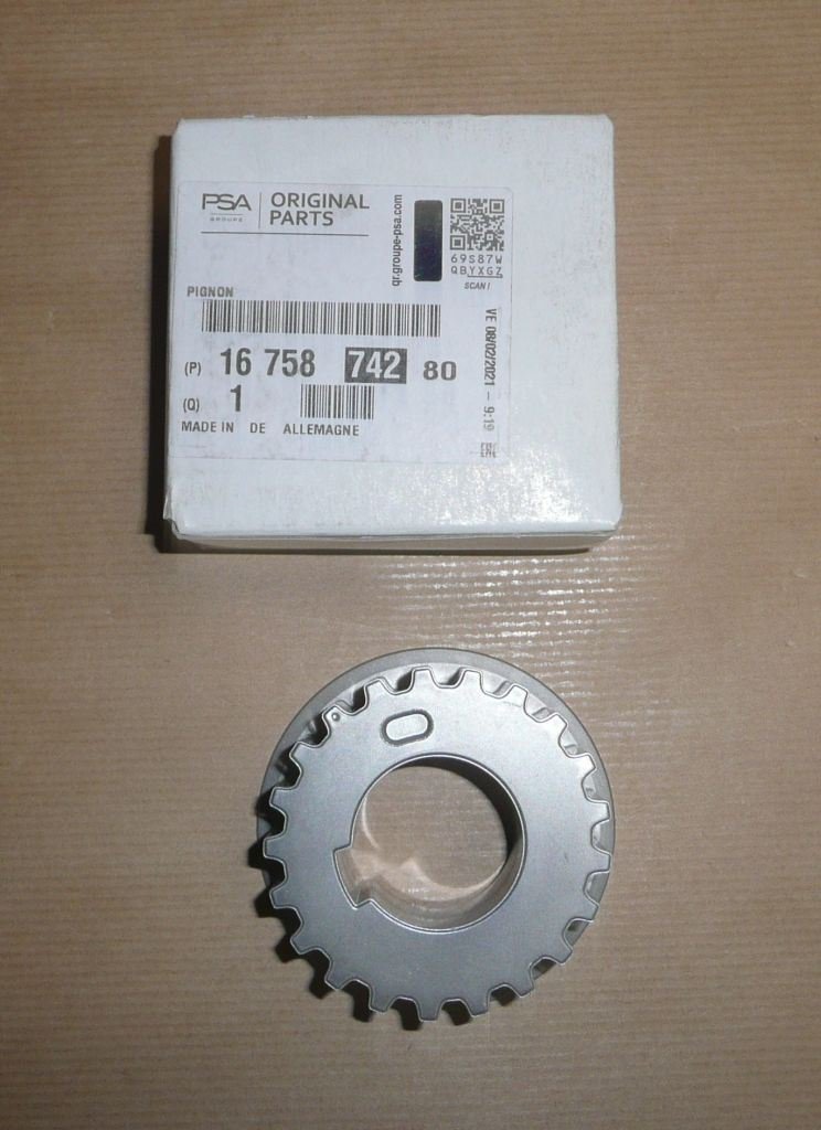 Original  Poulie de distribution sur vilebrequin Citroën Jumper III, Citroën C4, Citroën C4 Picasso/Spacetourer, Citroën C5 (X7), Citroën C5 Aircross, Citroën DS4/5, Citroën Jumpy IV, Peugeot 3008, Peugeot 308, Peugeot 5008, Peugeot 508, Peugeot Boxer I