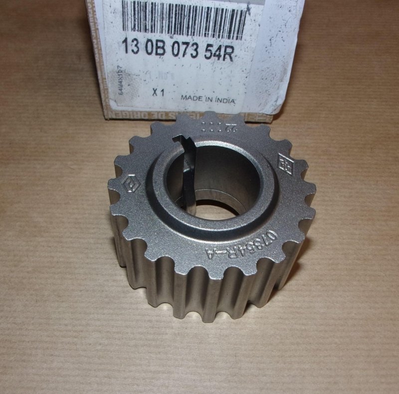 Poulie inférieure de distribution Renault Clio II 1.5DCI K9K, 130B07354R, 