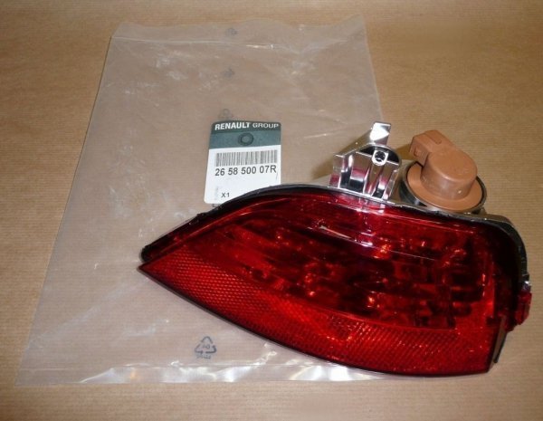 feu antibrouillard arrière Renault Scenic III Captur, 265850007R