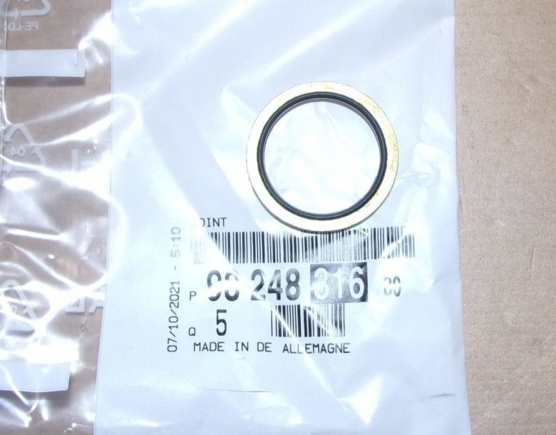 Joint de tendeur de distribution Citroën C3 II 1.6 VTI, 9824831680, 9824831680, 