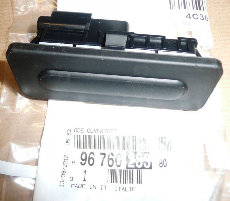  Bouton de coffre Citroën C4 II Peugeot 208, 3008, 9676028380, 9676028380, 