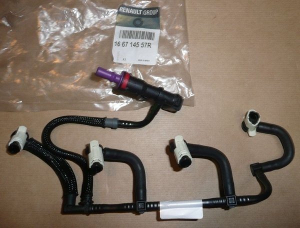 Conduite de retour de diesel d'origine pour Renault Kadjar, Mégane 1.5 dci 2009- 110 ch, 166714557R, 1667100QAU