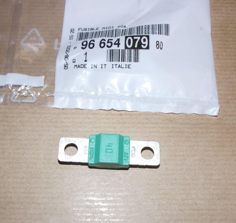 Fusible 40A, 9665407980, 9665407980, 