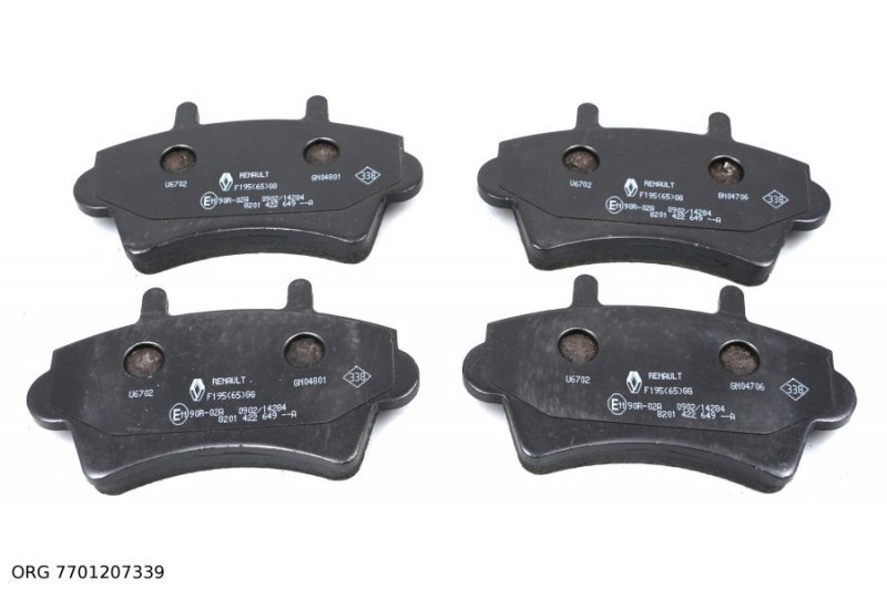 Plaquettes de frein d'origine RENAULT MASTER 01- AVANT, 7701207339, 7701207339