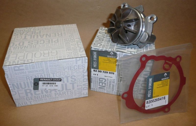 Original  Pompe à eau Renault Espace IV, Renault Laguna II 2.2dCi Renault Trafic II 2.5dCi moteurs G9T/G9U ,  7701474190