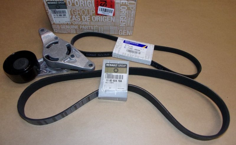 Ensemble de courroie d'alternateur Renault Talisman, 117208028R, 