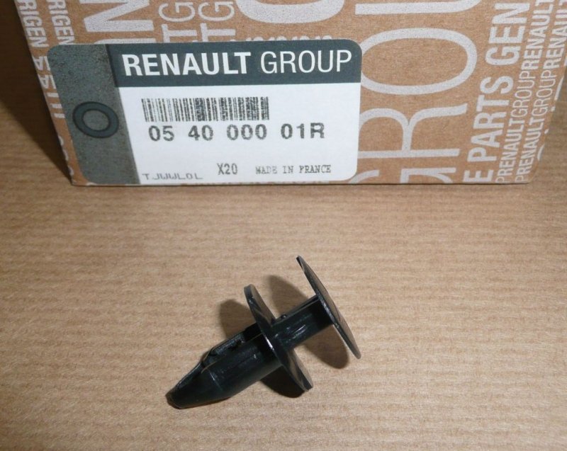 Clip de protection du moteur, passage de roue Renault, 054000001R, 