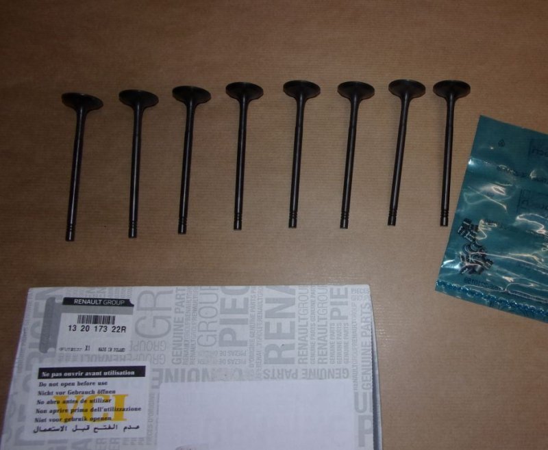 Soupapes d'admission Renault Megane III 1.2 16V, 132017322R, 
