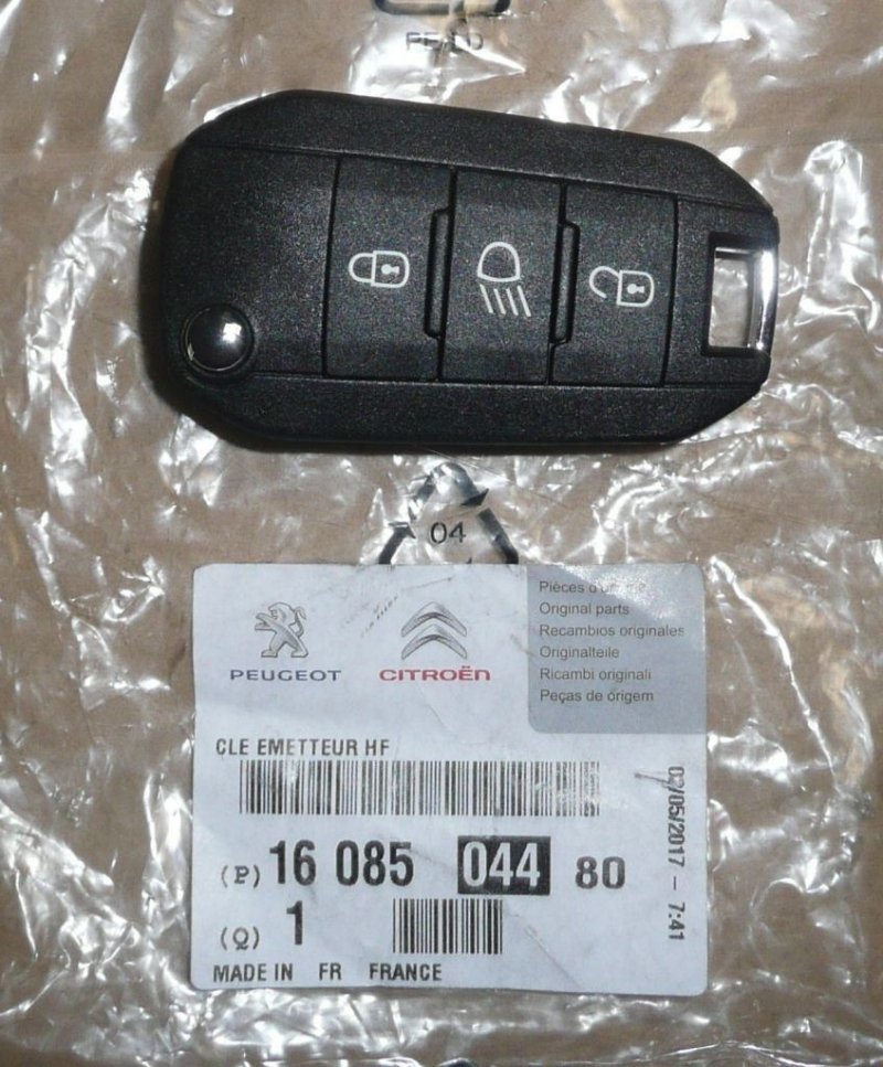 Clé PEUGEOT 208, 2008, 308 ,  1608504480