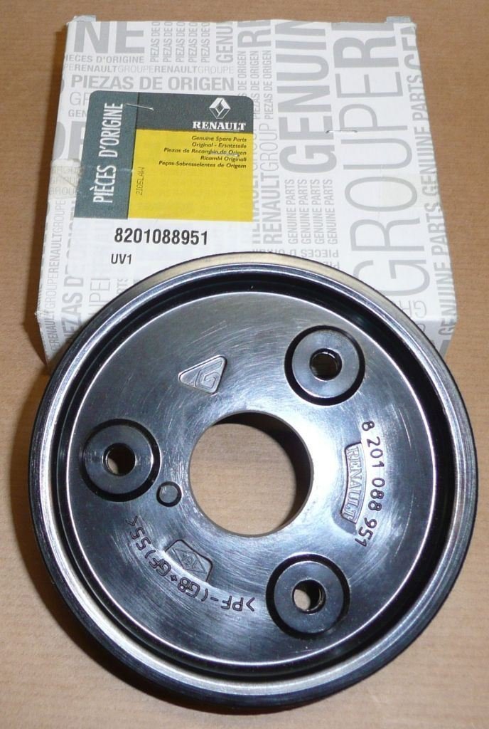 Original  Roue de pompe d'assistance de direction Trafic 2 103mm à 3 vis 6pk 104x29mm , 8201088951
