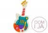 Interaktywna Gitara Przyciski Światła Dźwięk Odgłosy Zwierząt  Dla Dzieci