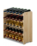 Weinregal für 30 Flaschen RW-3-30 (65x26,5x65), Unbehandelt, Erlen, Braun