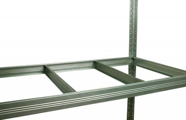 Metallregal Steck-Lager- Schwerlastregal bis 400 kg pro Boden , verzinkt , HZ_196x100x45, 6 Böden