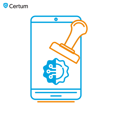 Pieczęć elektroniczna Certum w chmurze ważność 1 rok
