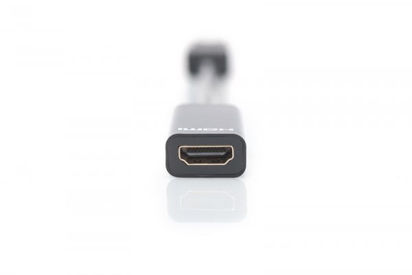 Kabel adapter Displayport z zatrzaskiem 1080p 60Hz FHD Typ DP/HDMI A M/Ż czarny 0,15m