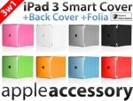 3w1 Smart Cover+Back Cover + Folia New iPad 3
