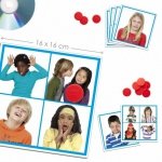 Gra Bingo dla dzieci dźwięki rozpoznawanie emocji
