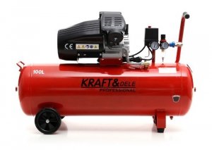 Kompresor olejowy 100L 2 Tłoki KD1480 + Separator