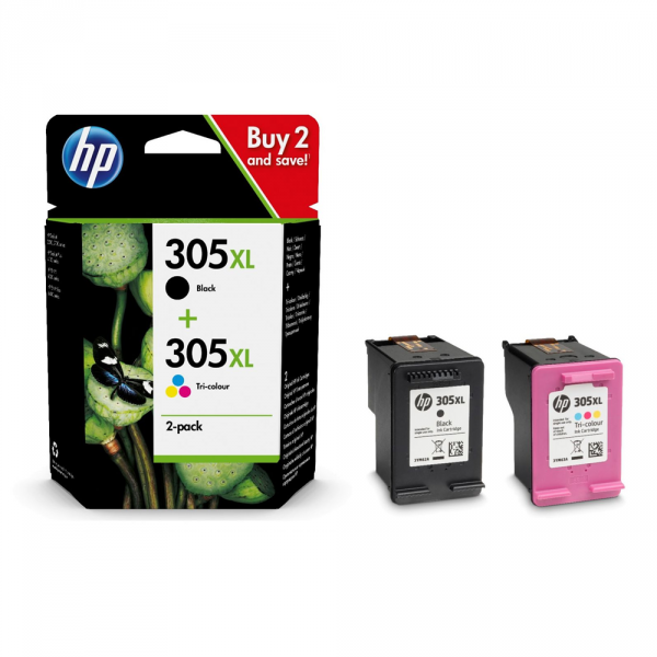 HP 305XL 3YM63AE oryginalny tusz kolorowy do drukarek HP DeskJet 2320 2710 2720 2721 2723 Plus 4120 4122 4130. Pojemność 5 ml. Wydajność 200 stron.