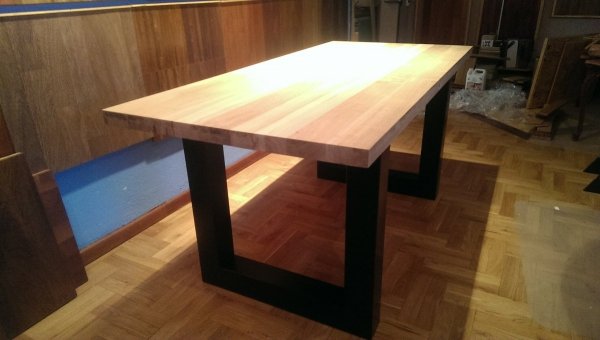  Stół lity dębowy + jesion 45x810x1720mm  