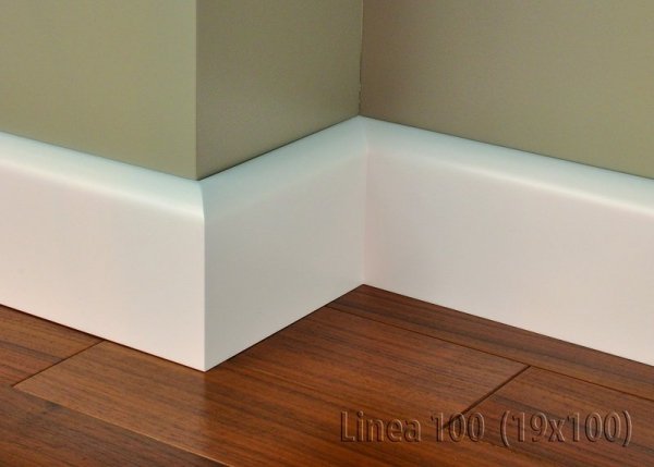 Cokół MDF Linea 100 19x100x2440mm biały
