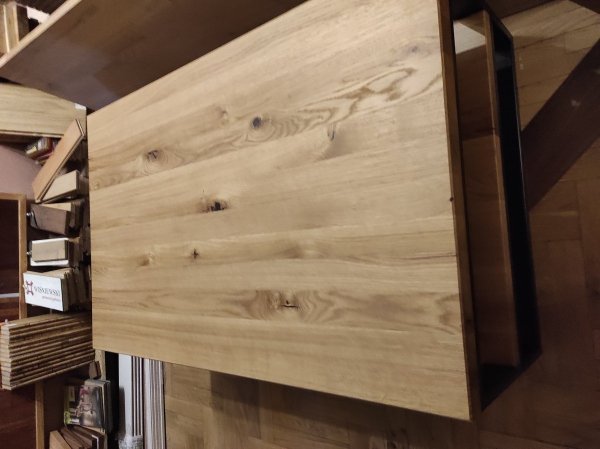  Blat parapet  trep  Dąb  lity  rustic 40x650x1200mm