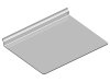 Plexi shelf for shoes without pricemarklist in front - 25 cm x 10 cm
