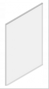 Plexi, acrylic pocket for vertical brochure A3