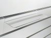Plexi shelf for shoes without pricemarklist in front - 25 cm x 10 cm
