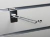 Chrome double wire hook 15 cm for panel with track