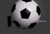 Holder, hook for ball, mounted to wall