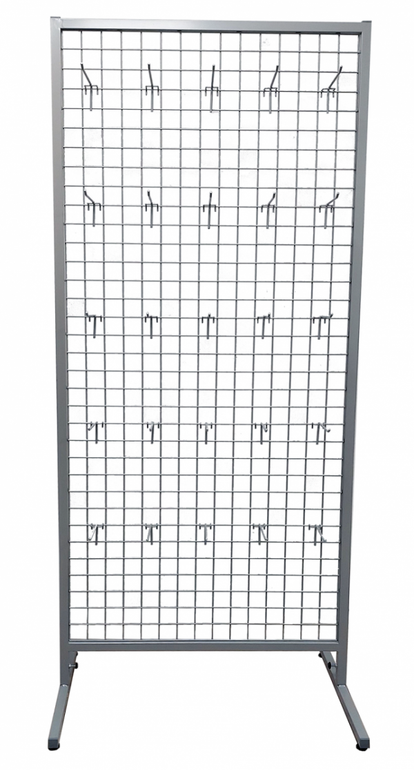 Display stand with 25 hooks