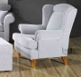Stylizowany fotel z wysokim oparciem wybierz dowolną tkaninę-Babciny fotel