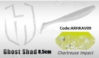 PRZYNĘTA HERAKLES GHOST SHAD 8.5cm - CHARTREUSE IMPACT