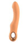 Dream Toys Glam Flexible Ribbed Vibe - wibrator klasyczny (pomarańczowy)
