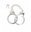 Taboom Silver Plated BDSM Handcuffs - metalowe kajdanki (srebrne)