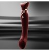 Zalo Legend Queen Set G-Spot Pulse Wave Vibrator - Wibrator Ekskluzywny (wiśniowy)