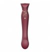 Zalo Legend Queen Set G-Spot Pulse Wave Vibrator - Wibrator Ekskluzywny (wiśniowy)