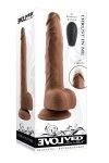 EVOLVED THRUST IN ME 9.25 INCH DARK - dildo z przyssawką (cielisty)