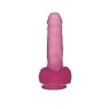 7 Jelly Studs Crystal Dildo Medium Pink