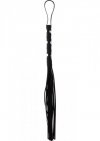 Short Studded Flogger Whip Black