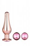 Dream Toys GLEAMING LOVE PLEASURE SET ROSE GOLD - zestaw korków analnych (różowe złoto)