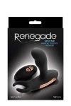 NS Novelties RENEGADE SPHINX PROSTATE MASSAGER BLACK - podgrzewany masażer prostaty z wibrującym pierścieniem na penisa (czarny)