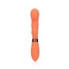 Silicone Rabbit Vibrator with Ribbed Clitoral Stimulator